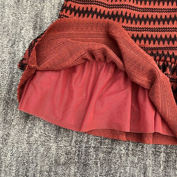 Free people mini dress rust and black - Picture 10 of 10